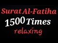 Beautiful Quran Recitation 12 Hours | Relaxation | Stress Relief | Black Screen | Al Fatiha X 1500