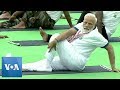 India prime minister modi leads the way on international yoga day