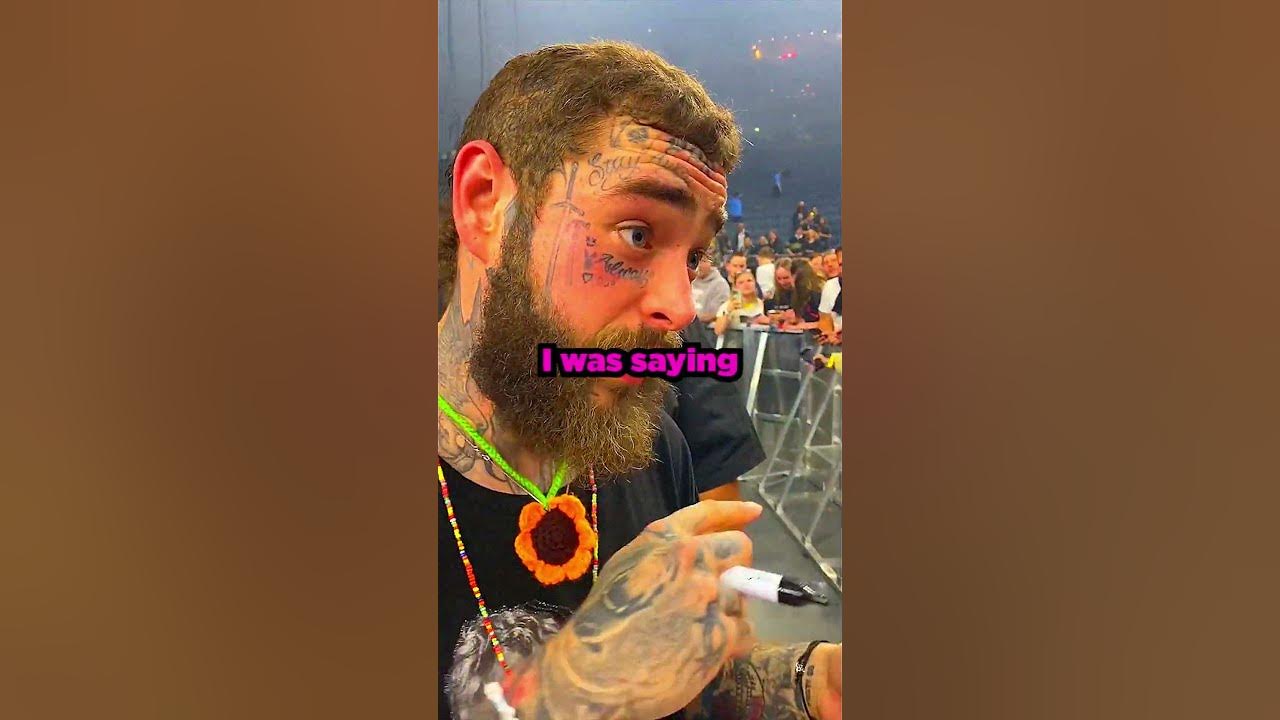 Post Malone Beautiful Moment With Fan Post Malone Beautiful Moment With Fan