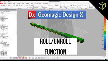 Geomagic Design X Tutorial - Roll / Unroll Function
