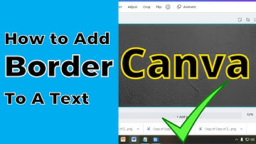 How to Add Border in Canva | Learn How to Add text border/Outline in Canva