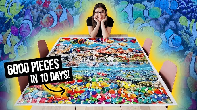 Group of local ladies tackling 40,000 piece puzzle together, apart