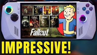 Fallout Franchise on ROG Ally is INCREDIBLE - New Vegas - 4 - 3 - 76 - Frame Generation AFMF