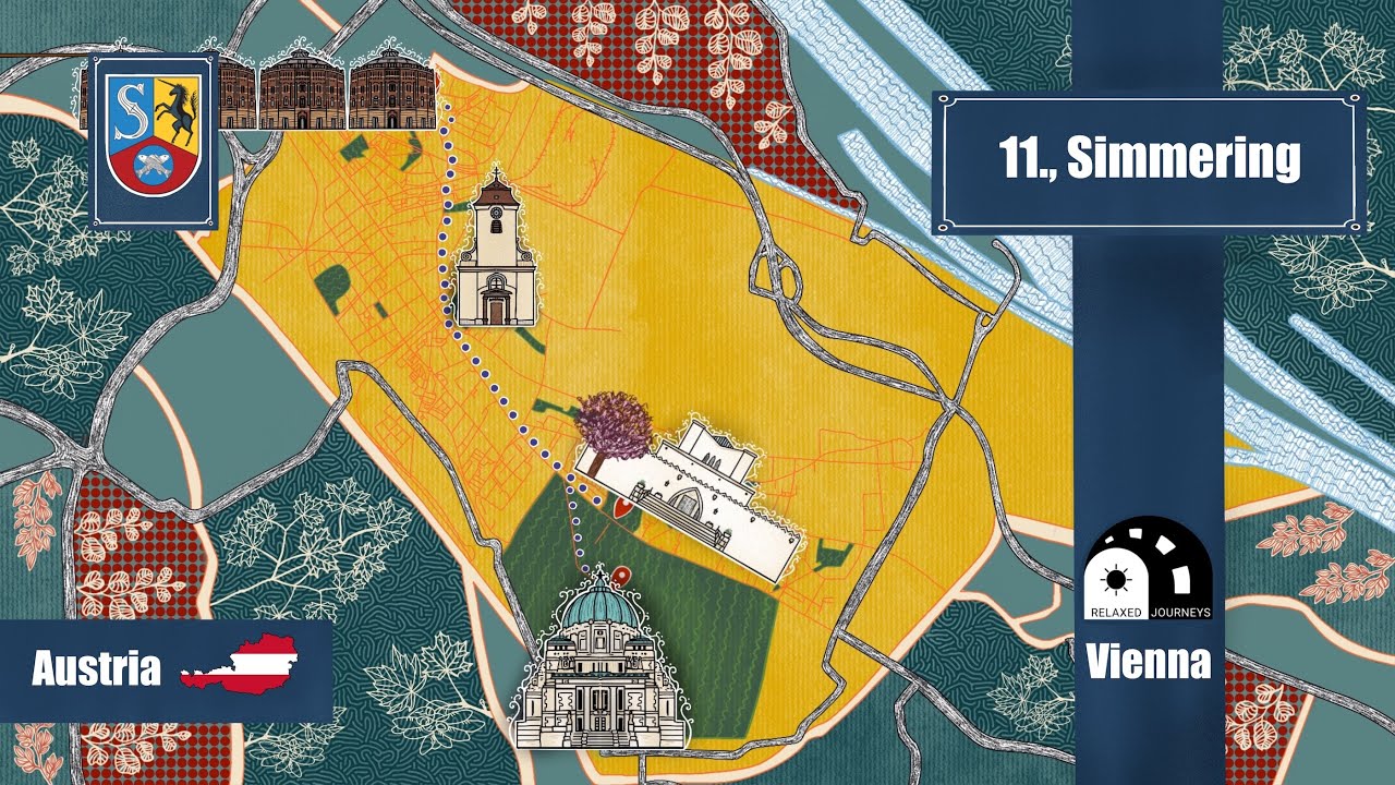 Vienna District 11: Industrial Heritage & Peaceful Landmarks in Simmering🔥🌳 | Walking Path Included