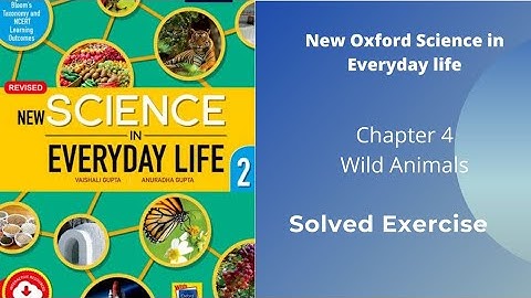 Class 2 | Chapter 4 |  Wild Animals | New Oxford Science in Everyday life