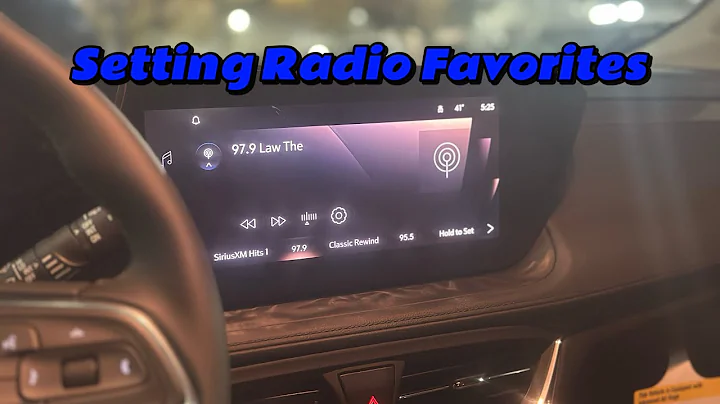 Setting Radio Favorites on Your Buick Encore GX