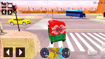 Tuk Tuk auto rickshaw driver 3D game - #125 auto rickshaw driving game - Android iOS Gameplay