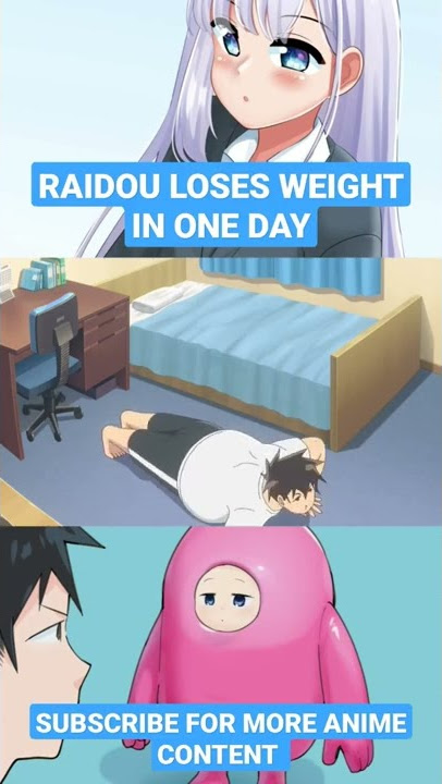 raidou loses weight in one day 😂😂 | aharen san is indecipherable #shorts
