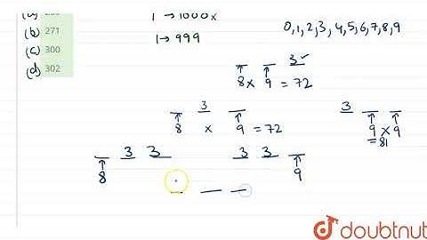 The number of times the digit 3 will be written when listing the | Class 12 Maths | Doubtnut
