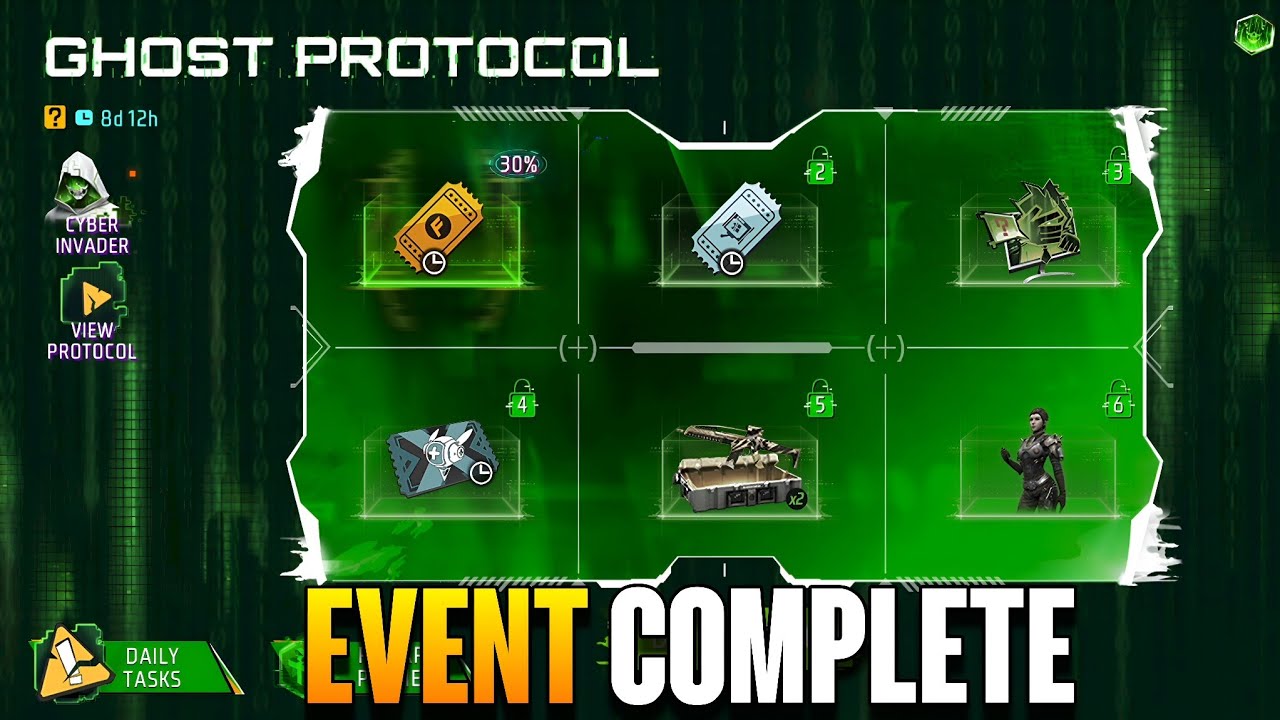 I Completed the NEW Ghost Protocol Event in Free Fire 😱 Full