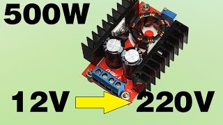 Make 12V to 220V inverter from boost module