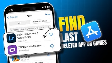 How to Find Last Deleted App or Games on iPhone | View Recently Deleted Apps on iPhone