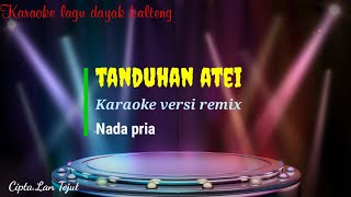tanduhan atei || karaoke versi remix || nada pria || cipta .Lan Tejul