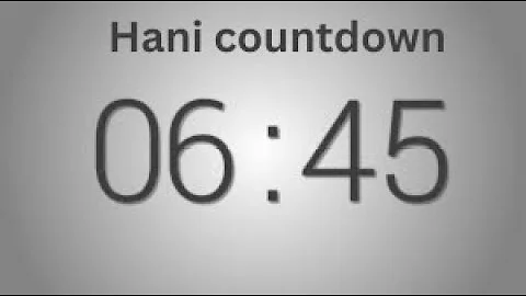 6 Minutes 45 seconds countdown Timer   Beep at the end   Simple Timer Six min forty five sec