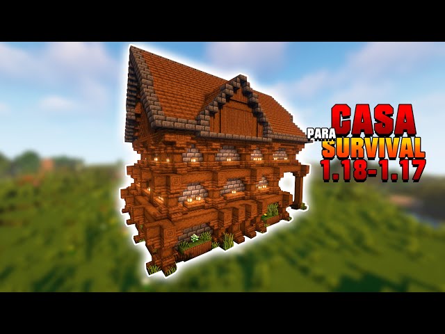 Minecraft: CASA MODERNA para survival fácil tutorial 1.19 2022 #13✓