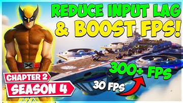 Fortnite Chapter 2 Season 4 Boost FPS & Reduce Input Lag | Fix Textures not Loading