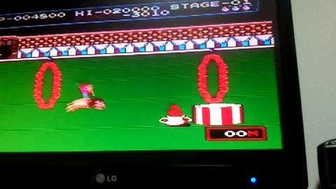 circus video game on Terminator NES Famiclone