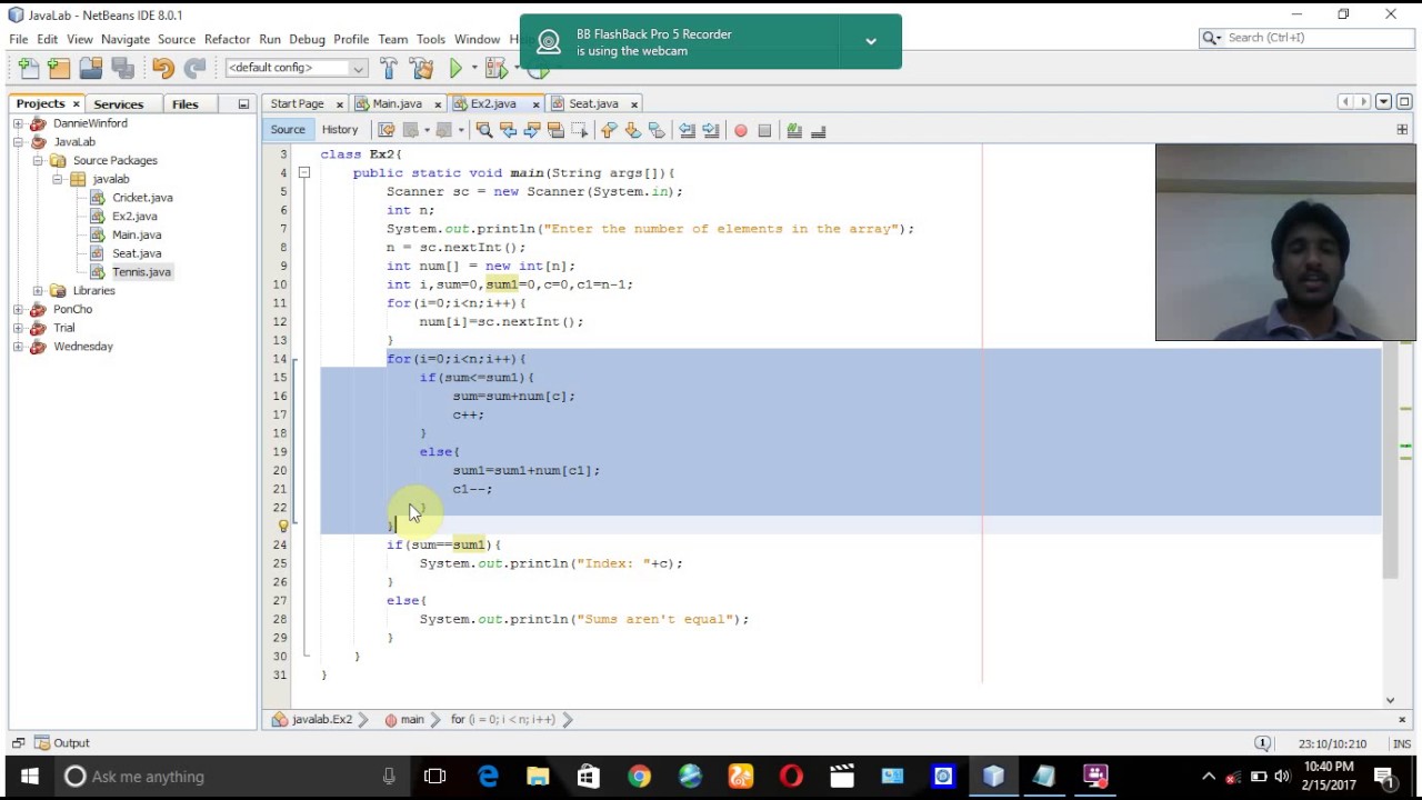 Ex 2 java lab youtube