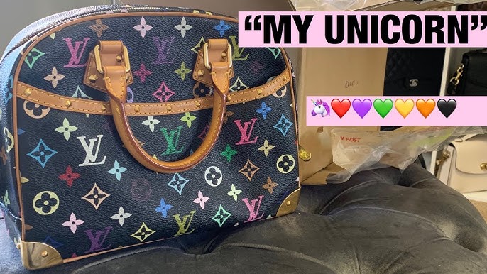 Vintage Louis Vuitton Monogram Multicolor Black Trouville – Madison Avenue  Couture