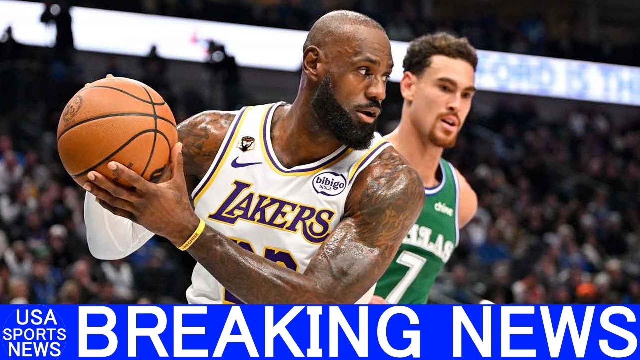 Lakers’ LeBron James outruns the Mavericks for a timeless fastbreak slam dunk