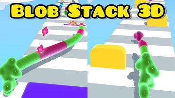 ✅Blob Stack 3D. All Levels TOP Gameplay iOS Android Mobile Games Walkthrough Max Level
