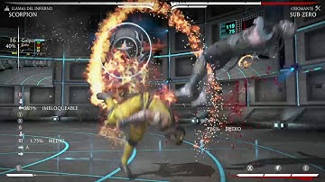 Mortal Kombat X — Scorpion combo 45% (Hellfire)