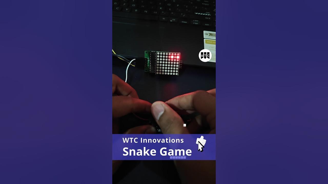 Snake Game on Arduino in Action! 🎮 | Joystick & LED Matrix Magic | # ...