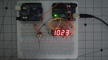 Afficher valeur potentiomètre sur un affichage LED à 4 chiffres et 7 segments  avec un Arduino Uno
