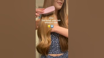 ❌Get all of your tangles out BEFORE wetting your hair 😊 #haircare #healthyhair #haircareroutine