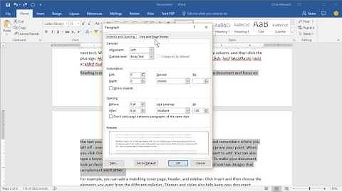 Widow / Orphan Control in MS Word by Chris Menard