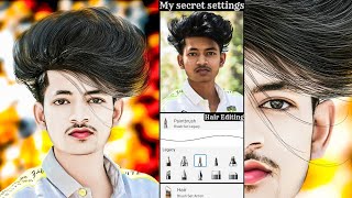 HDR Face Smooth Skin whitening photo Editing || Autodesk Sketchbook Realistic Hair Editing Tutorial screenshot 5