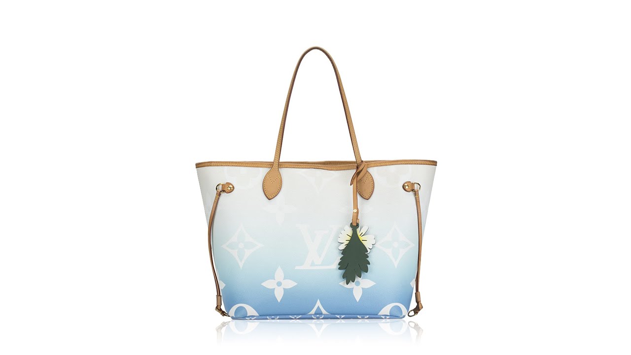 Louis Vuitton Monogram Giant By The Pool Neverfull MM Blue - MyDesignerly