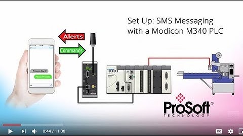 Set Up SMS Messaging with a Modicon M340 PLC