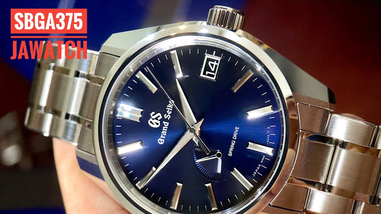 Tuyệt đẹp/Hợp lý] Grand Seiko Spring Drive SBGA375 Midnight Blue dial  #Jawatch - YouTube