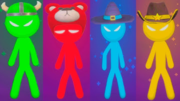 THE STICKMAN MINI GAMES TOURNAMENT Gameplay Walkthrough STICKMAN PARTY Android,IOS