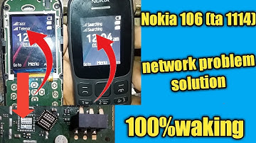 How to Nokia 106 TA 1114 network ic problem solution Nokia model all network solution 100%waking