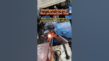 Whole process of nut forging automation #automation #machine #Nut production line# Fastener