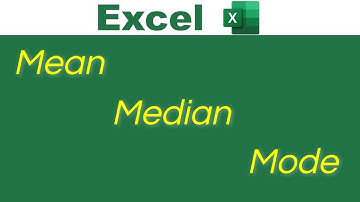 Calculate Mean Median Mode in Excel