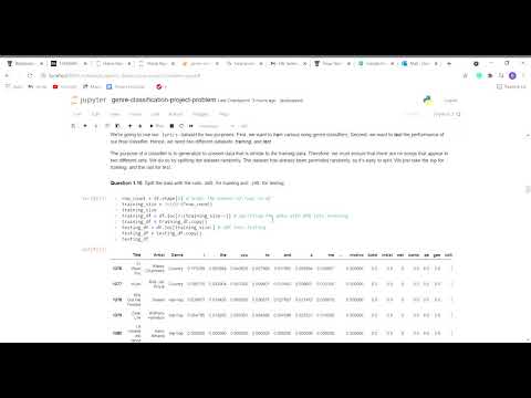 genre classification project problem