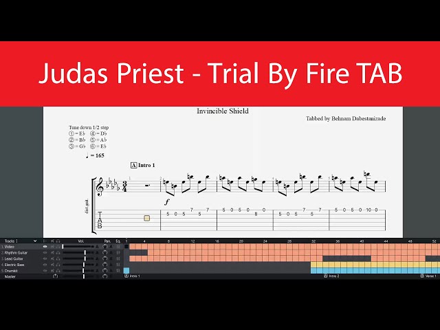 Judas Priest - Trial By Fire Guitar Tab(Eb Standard) class=