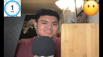 ASMR One Minute Cutting Board (Fast Tapping & Scratching) [No Talking]