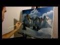 01. Winter landscape - zimski pejzaž (time lapse oil paiting)