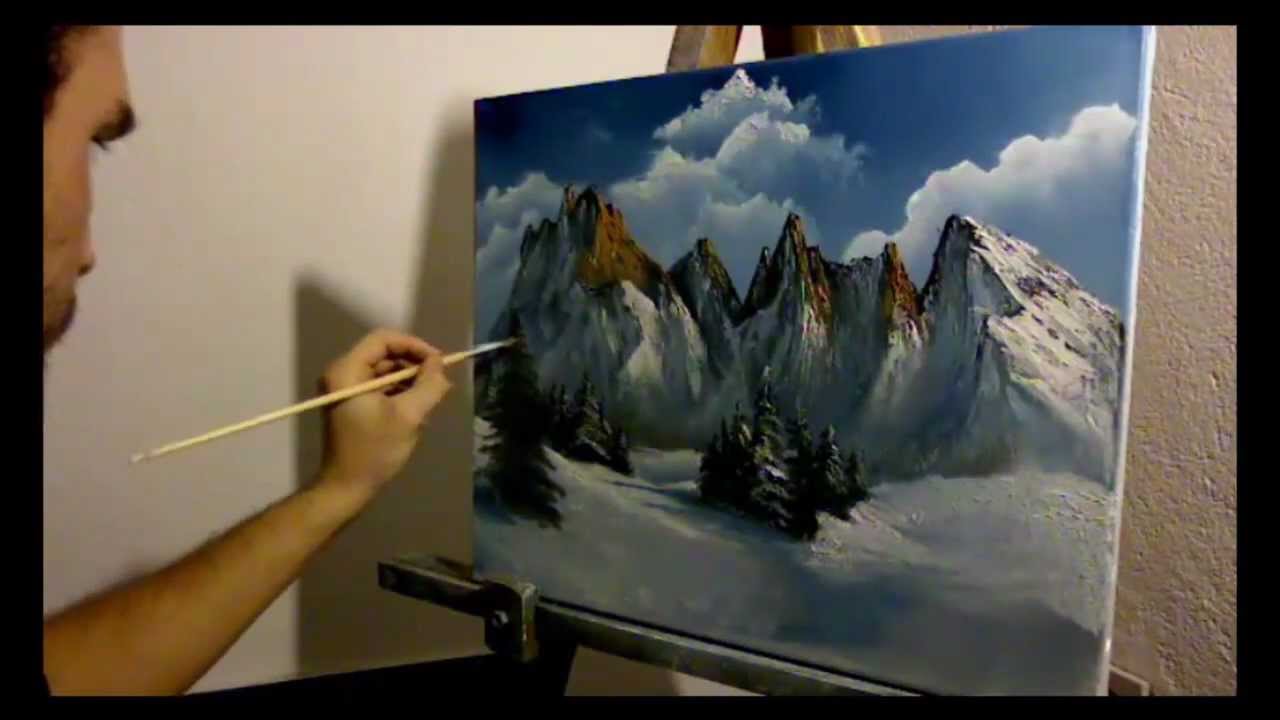 01 Winter Landscape Zimski Pejzaž Time Lapse Oil Paiting