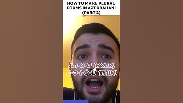 🚀 How to Form Regular Plural Nouns in Azerbaijani? (Part 2)