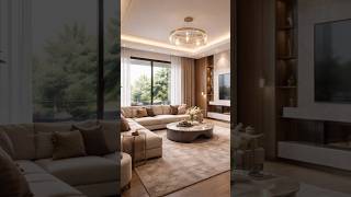Modern Living Room Design in 4K ✨ | Dream Home Inspiration l #shorts #home #homedecor #viral