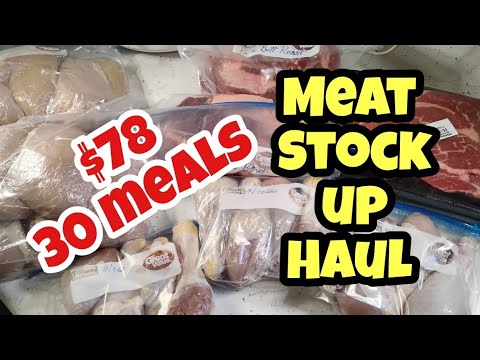Walmart Meat Stock Up Grocery Haul 30 Meals For 78 groceryhaul stockup walmart