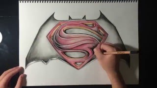 Batman V Superman logo Time Lapse