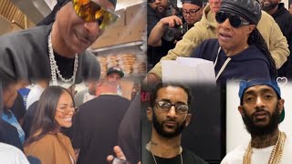 MARATHON BURGER GRAND OPENING: SNOOP DOGG, BLAC SAMM, STEVIE WONDER, LAUREN LONDON & MORE 