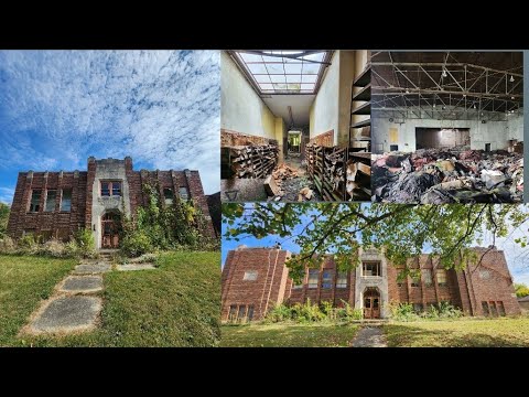 Exploring An Abandoned High School And Grade School - YouTube