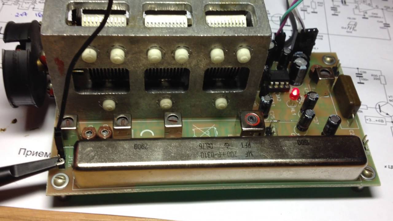 Приёмник Сергея Беленецкого на ЭМФ RFT 200 кГц первое включение ...